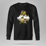 Charlie Brown And Snoopy Dog Watching City Baltimore Ravens 9 Sweatshirt