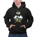 Charlie Brown And Snoopy Dog Watching City Green Bay Packers 2 Hoodie