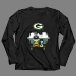 Charlie Brown And Snoopy Dog Watching City Green Bay Packers 4 Long Sleeves