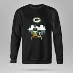 Charlie Brown And Snoopy Dog Watching City Green Bay Packers 9 Sweatshirt