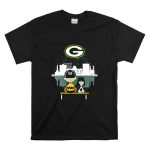 Charlie Brown And Snoopy Dog Watching City Green Bay Packers T Shirt 6