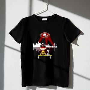 Charlie Brown And Snoopy Dog Watching City San Francisco 49ers 1 T Shirt