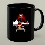 Charlie Brown And Snoopy Dog Watching City San Francisco 49ers 1 mug 1.jpg