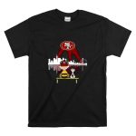 Charlie Brown And Snoopy Dog Watching City San Francisco 49ers T Shirt 6
