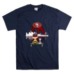 Charlie Brown And Snoopy Dog Watching City San Francisco 49ers T Shirt 7