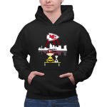 Charlie Brown And Snoopy Dog Watching Kansas City Chiefs 2 Hoodie