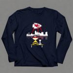 Charlie Brown And Snoopy Dog Watching Kansas City Chiefs 6 Long Sleeves