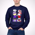 Charlie Brown And Snoopy Kansas Wildcats And Chiefs 3 Sweatshirt