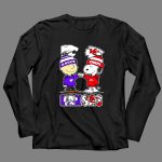 Charlie Brown And Snoopy Kansas Wildcats And Chiefs 4 Long Sleeves