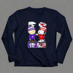 Charlie Brown And Snoopy Kansas Wildcats And Chiefs 6 Long Sleeves