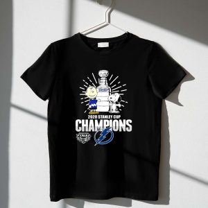 Charlie Brown And Snoopy Tampa Bay Lightning 2020 Stanley Cup Champions Shirt
