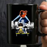 Charlie Brown And Snoopy Watching City Baltimore Orioles 3 mug.jpg