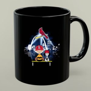 Charlie Brown And Snoopy Watching City St Louis Cardinals 1 mug.jpg