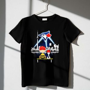 Charlie Brown And Snoopy Watching City Toronto Blue Jays 1 T Shirt.jpg