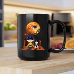 Charlie Brown And Snoopy Watching New England Patriots Halloween 2 mug.jpg