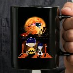 Charlie Brown And Snoopy Watching New England Patriots Halloween 3 mug.jpg