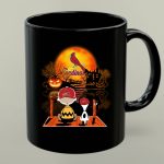 Charlie Brown And Snoopy Watching St Louis Cardinals Halloween 1 mug.jpg
