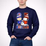 Charlie Brown And Snoopy X Chicago Cubs And Chicago Bears 3 Sweatshirt