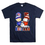 Charlie Brown And Snoopy X Chicago Cubs And Chicago Bears T Shirt 7