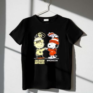 Charlie Brown Colorado Buffaloes and Snoopy Denver Broncos 1 T Shirt