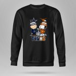 Charlie Brown Dallas Cowboys Touch Hand Snoopy Texas Longhorns Skyline 9 Sweatshirt