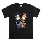 Charlie Brown Dallas Cowboys Touch Hand Snoopy Texas Longhorns Skyline T Shirt 6