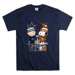 Charlie Brown Dallas Cowboys Touch Hand Snoopy Texas Longhorns Skyline T Shirt 7