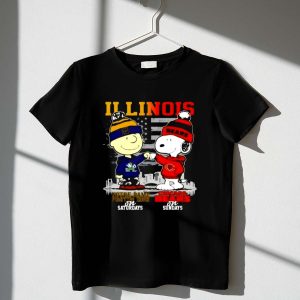 Charlie Brown Fighting Irish On Saturdays X Snoopy Bears On Sundays Skyline 1 T Shirt