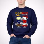 Charlie Brown Fighting Irish On Saturdays X Snoopy Bears On Sundays Skyline 3 Sweatshirt