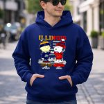 Charlie Brown Fighting Irish On Saturdays X Snoopy Bears On Sundays Skyline 8 Hoodie