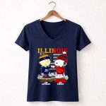 Charlie Brown Fighting Irish On Saturdays X Snoopy Bears On Sundays Skyline T Shirt 5