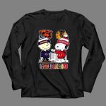 Charlie Brown Fist Bump Snoopy Chicago Bears And Chicago Blackhawks 4 Long Sleeves