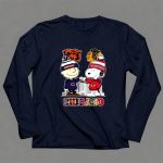 Charlie Brown Fist Bump Snoopy Chicago Bears And Chicago Blackhawks 6 Long Sleeves