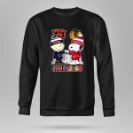 Charlie Brown Fist Bump Snoopy Chicago Bears And Chicago Blackhawks 9 Sweatshirt