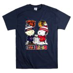 Charlie Brown Fist Bump Snoopy Chicago Bears And Chicago Blackhawks T Shirt 7
