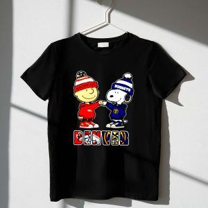 Charlie Brown Fist Bump Snoopy Denver City Sports Broncos X Nuggets 1 T Shirt