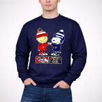 Charlie Brown Fist Bump Snoopy Denver City Sports Broncos X Nuggets 3 Sweatshirt