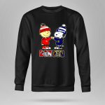 Charlie Brown Fist Bump Snoopy Denver City Sports Broncos X Nuggets 9 Sweatshirt