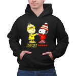 Charlie Brown Fist Bump Snoopy Iowa Hawks X Chicago Bears 2 Hoodie