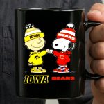 Charlie Brown Fist Bump Snoopy Iowa Hawks X Chicago Bears 3 mug.jpg