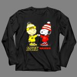 Charlie Brown Fist Bump Snoopy Iowa Hawks X Chicago Bears 4 Long Sleeves