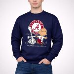 Charlie Brown Snoopy Alabama Crimson Tide 3 Sweatshirt