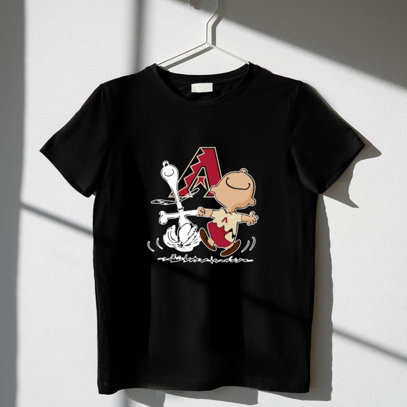 Charlie Brown Snoopy Arizona Diamondbacks Dance 1 T Shirt.jpg