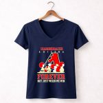 Charlie Brown Snoopy Arizona Diamondbacks baseball forever not just when we win 5 Womens V Neck.jpg