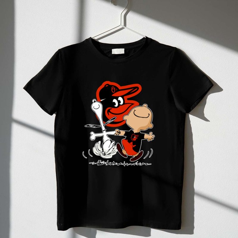 Charlie Brown Snoopy Baltimore Orioles 1 T Shirt