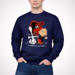 Charlie Brown Snoopy Baltimore Orioles 3 Sweatshirt