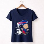 Charlie Brown Snoopy Buffalo Bills Dance 5 Womens V Neck.jpg