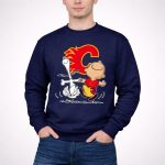 Charlie Brown Snoopy Calgary Flames Dance 3 Sweatshirt.jpg