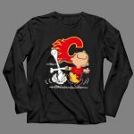 Charlie Brown Snoopy Calgary Flames Dance 4 Long Sleeves.jpg