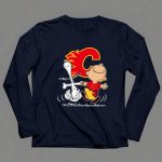 Charlie Brown Snoopy Calgary Flames Dance 6 Long Sleeves.jpg